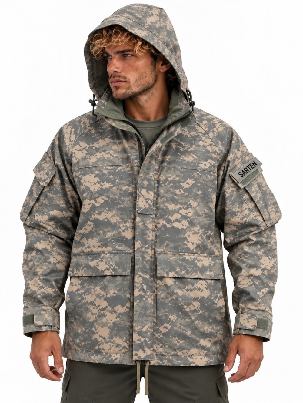 US Army ECWCS Gen II UCP Gore-Tex Cold Wet Weather Parka Large Regular EUC